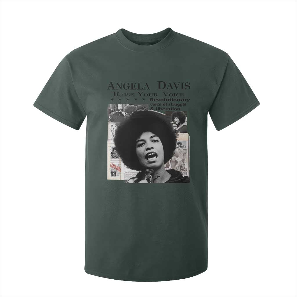Angela Davis T Shirt For Kid Raise Your Voice Revolutionary Power Liberation - African Pride