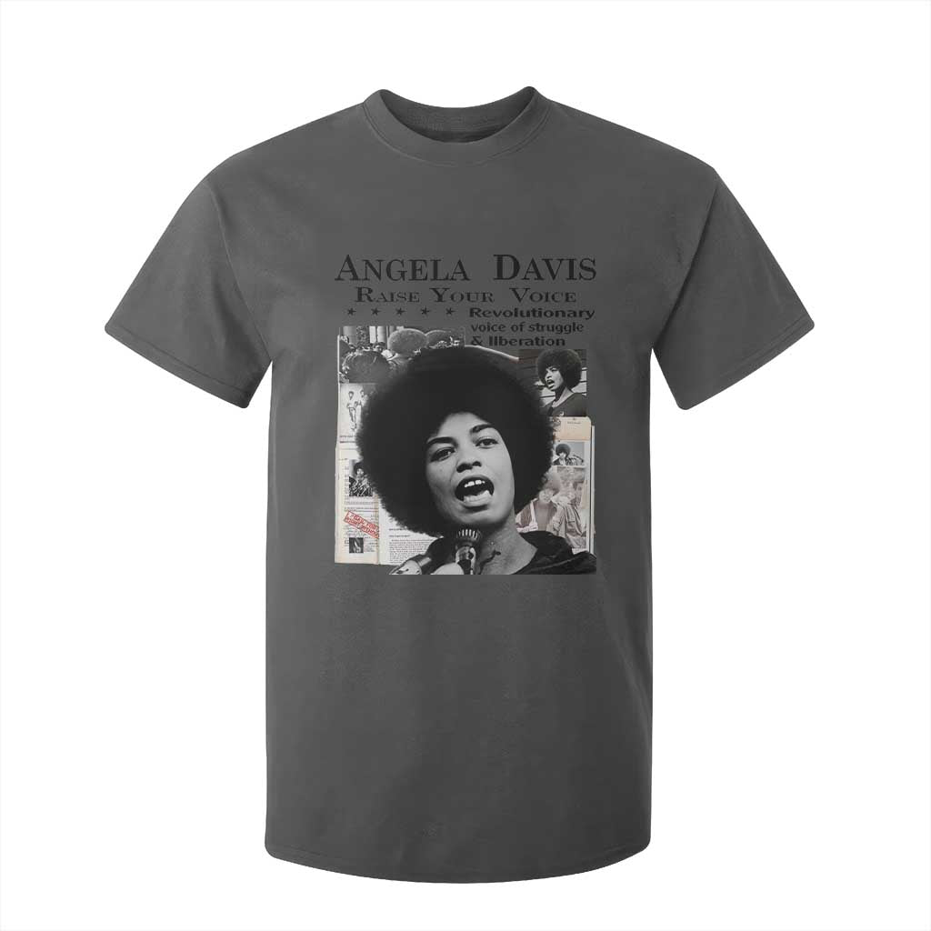 Angela Davis T Shirt For Kid Raise Your Voice Revolutionary Power Liberation - African Pride