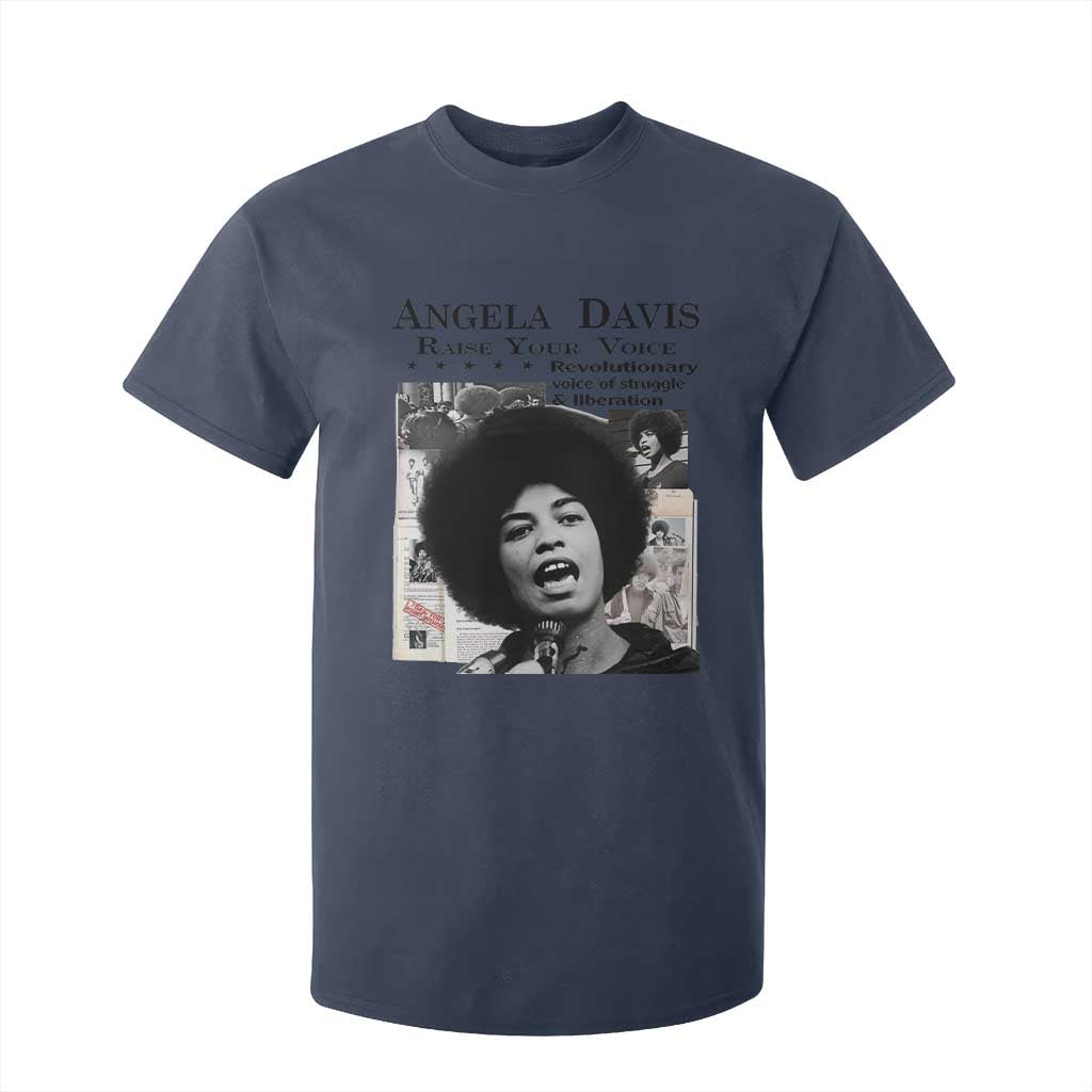 Angela Davis T Shirt For Kid Raise Your Voice Revolutionary Power Liberation - African Pride