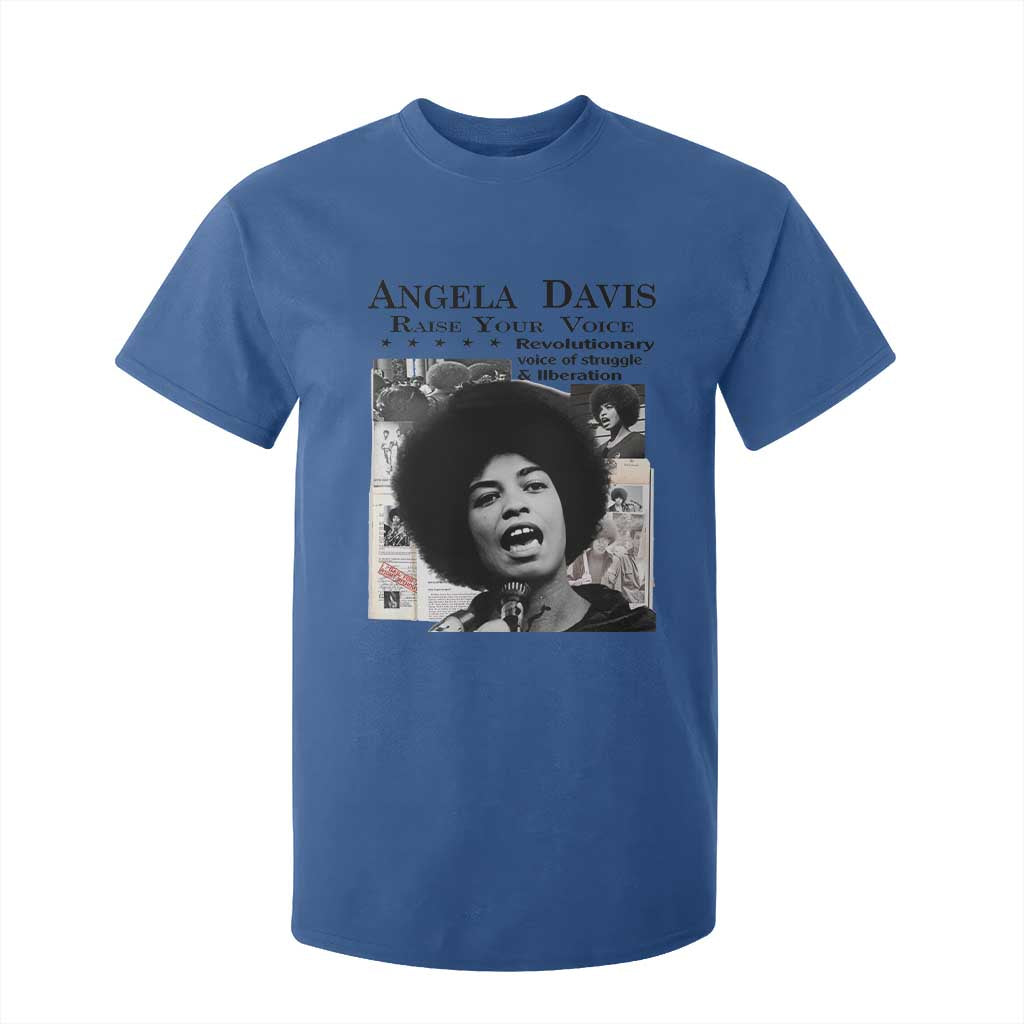 Angela Davis T Shirt For Kid Raise Your Voice Revolutionary Power Liberation - African Pride