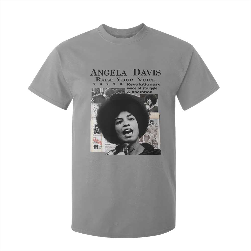Angela Davis T Shirt For Kid Raise Your Voice Revolutionary Power Liberation - African Pride