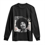 Angela Davis Long Sleeve Shirt Raise Your Voice Revolutionary Power Liberation - African Pride