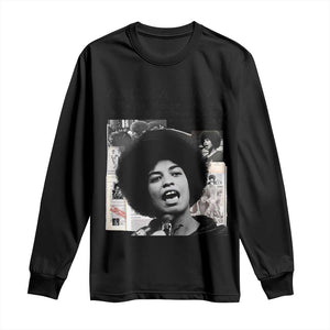 Angela Davis Long Sleeve Shirt Raise Your Voice Revolutionary Power Liberation - African Pride
