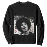 Angela Davis Sweatshirt Raise Your Voice Revolutionary Power Liberation - African Pride