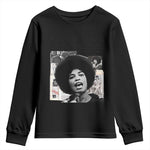 Angela Davis Youth Sweatshirt Raise Your Voice Revolutionary Power Liberation - African Pride