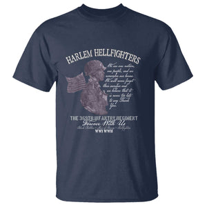 Harlem Hellfighters Tribute T Shirt 369th Infantry Regiment Military Soldiers Vintage - African Pride