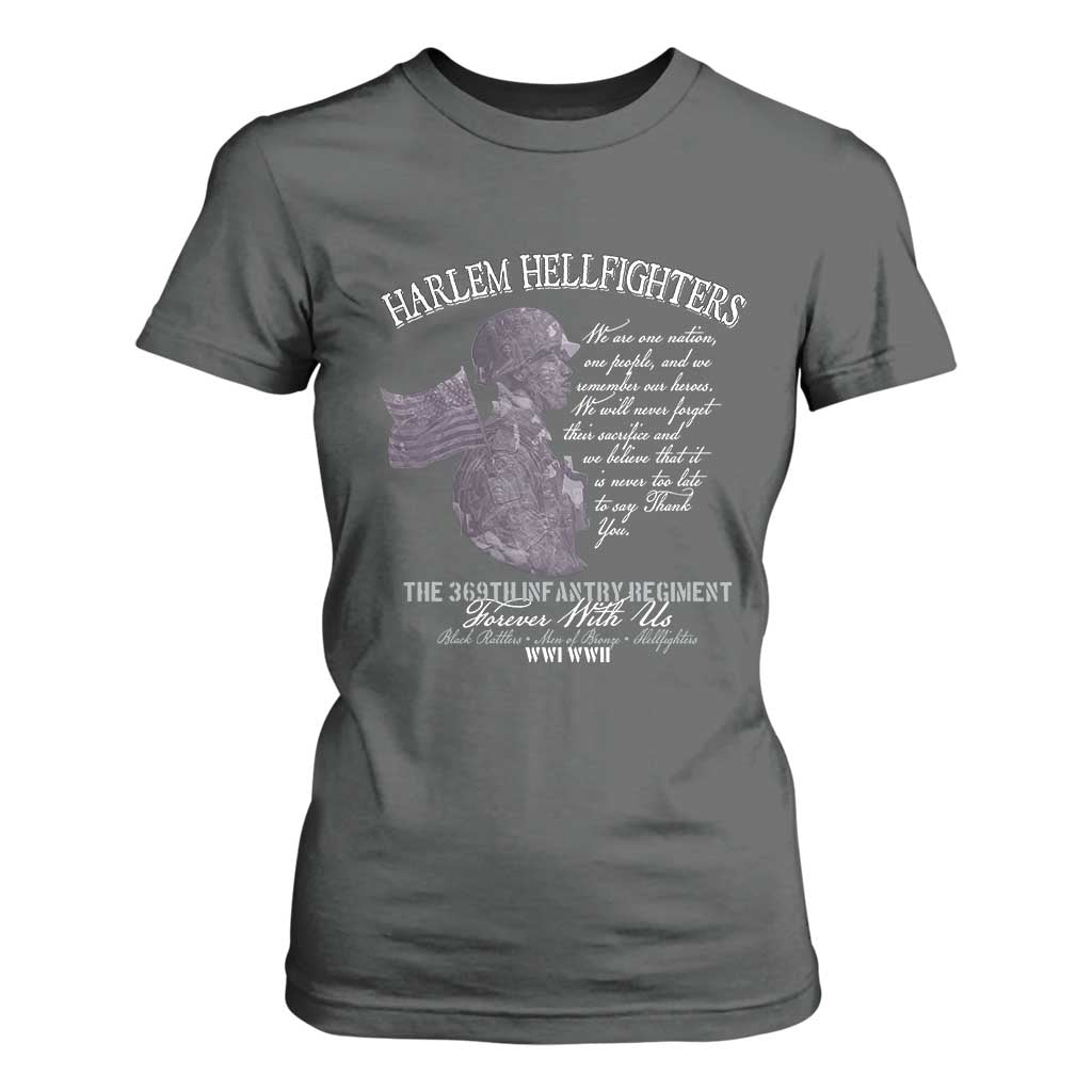 Harlem Hellfighters Tribute T Shirt For Women 369th Infantry Regiment Military Soldiers Vintage - African Pride