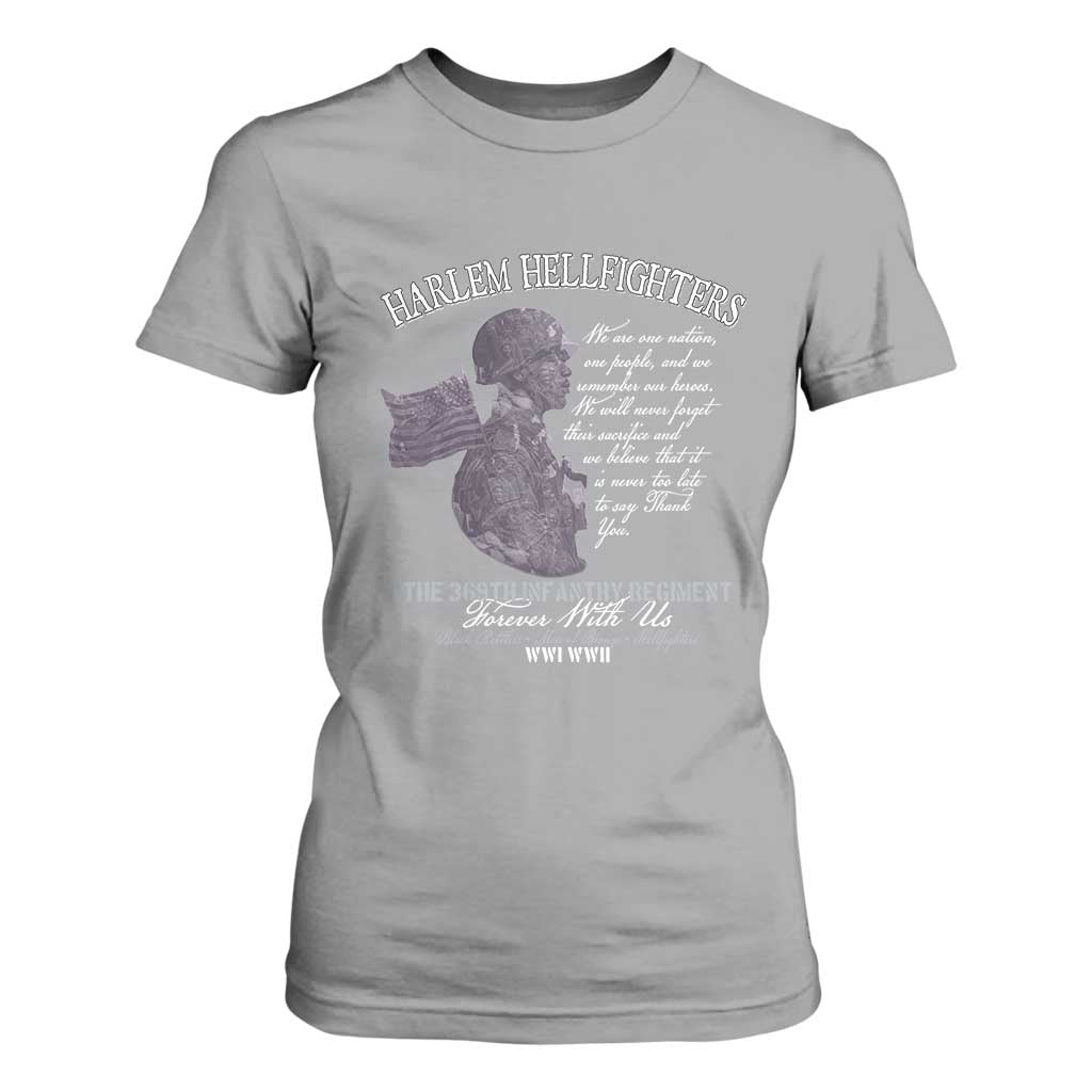 Harlem Hellfighters Tribute T Shirt For Women 369th Infantry Regiment Military Soldiers Vintage - African Pride