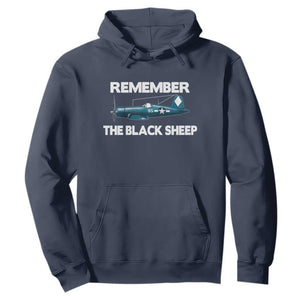 Corsair WWII History Hoodie Black Sheep Squadron Pilot