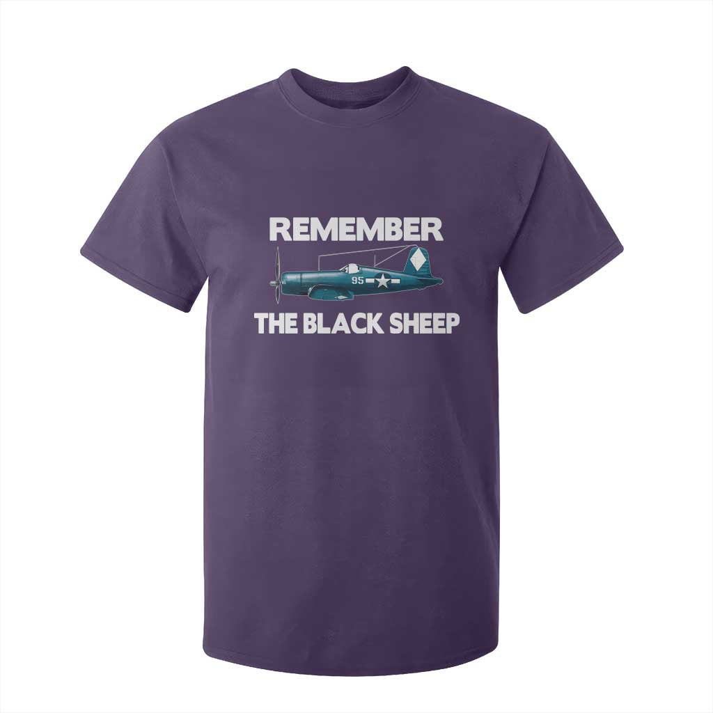 Corsair WWII History T Shirt For Kid Black Sheep Squadron Pilot