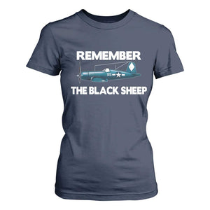 Corsair WWII History T Shirt For Women Black Sheep Squadron Pilot