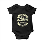 Vintage B-17 Bomber WW2 Aircraft Baby Onesie Plane Aviation Fighter Airplane Retro Grunge
