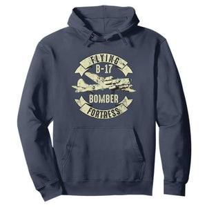 Vintage B-17 Bomber WW2 Aircraft Hoodie Plane Aviation Fighter Airplane Retro Grunge