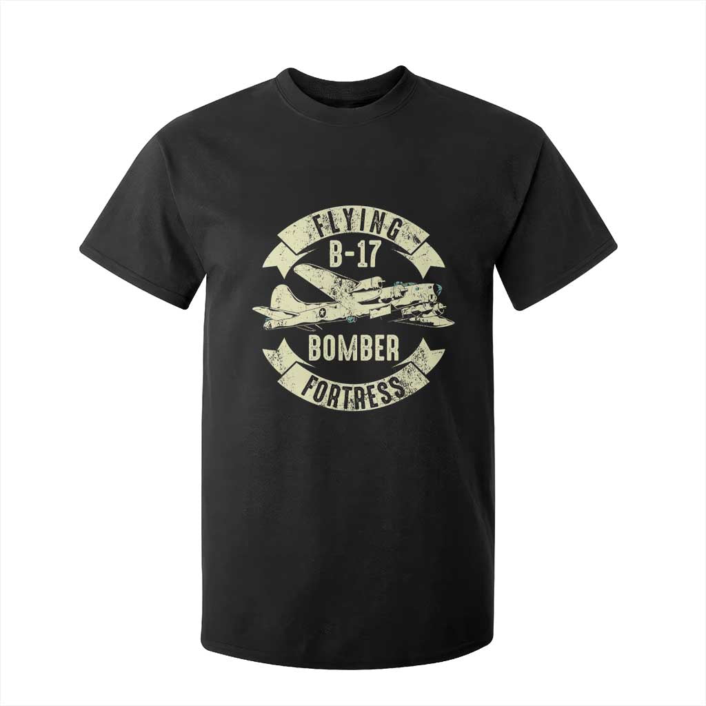 Vintage B-17 Bomber WW2 Aircraft T Shirt For Kid Plane Aviation Fighter Airplane Retro Grunge