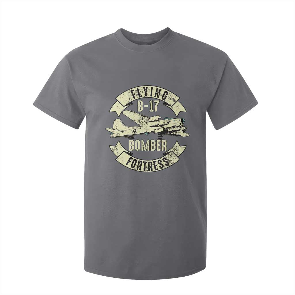 Vintage B-17 Bomber WW2 Aircraft T Shirt For Kid Plane Aviation Fighter Airplane Retro Grunge