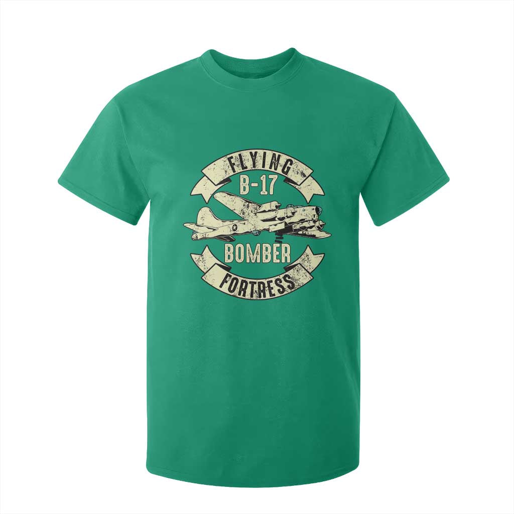 Vintage B-17 Bomber WW2 Aircraft T Shirt For Kid Plane Aviation Fighter Airplane Retro Grunge