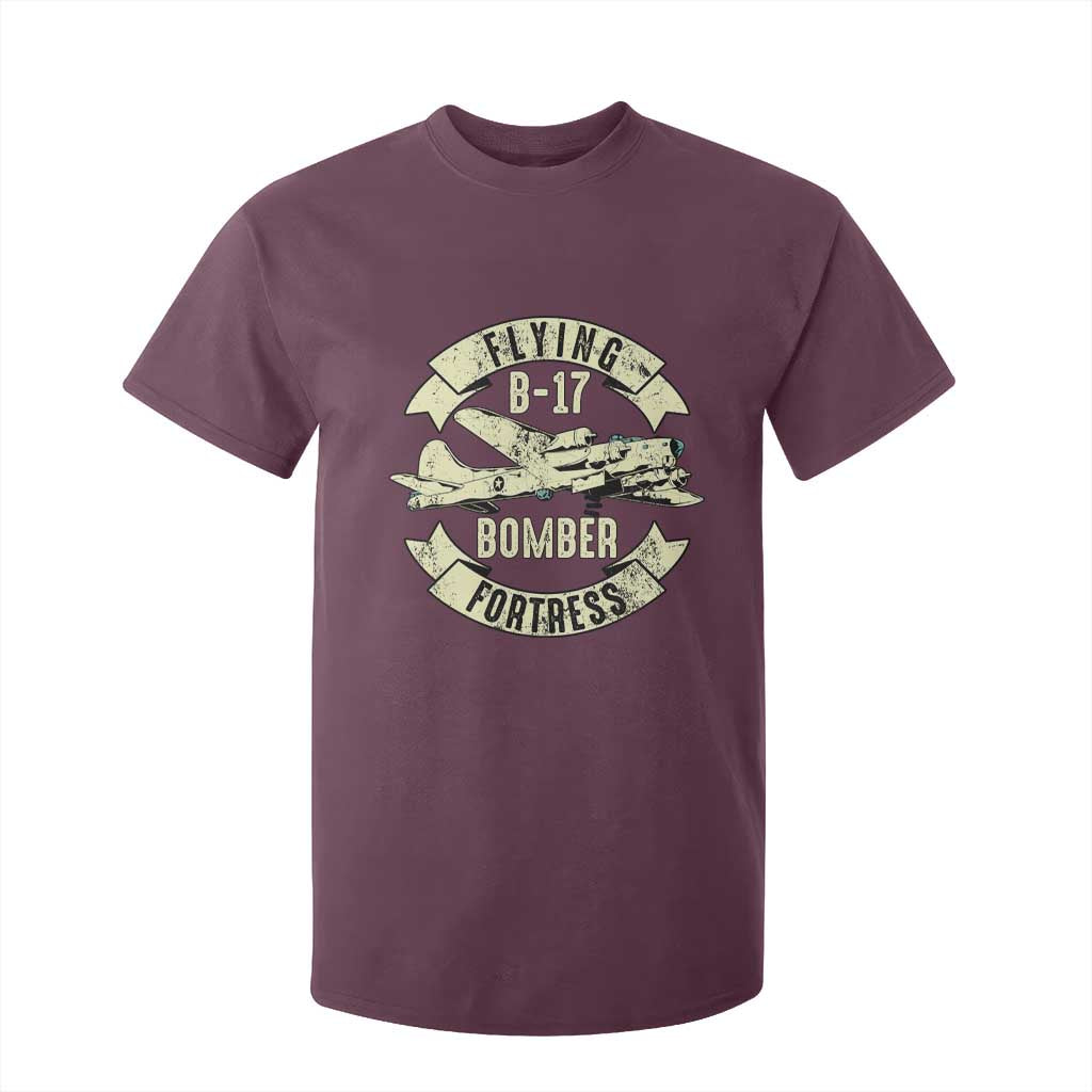 Vintage B-17 Bomber WW2 Aircraft T Shirt For Kid Plane Aviation Fighter Airplane Retro Grunge