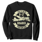 Vintage B-17 Bomber WW2 Aircraft Sweatshirt Plane Aviation Fighter Airplane Retro Grunge