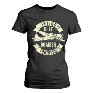 Vintage B-17 Bomber WW2 Aircraft T Shirt For Women Plane Aviation Fighter Airplane Retro Grunge