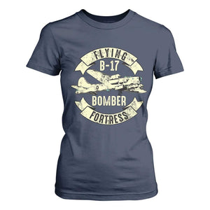 Vintage B-17 Bomber WW2 Aircraft T Shirt For Women Plane Aviation Fighter Airplane Retro Grunge