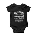 P-51 Mustang Baby Onesie North American Aviation WW2 P51 Fighter Plane