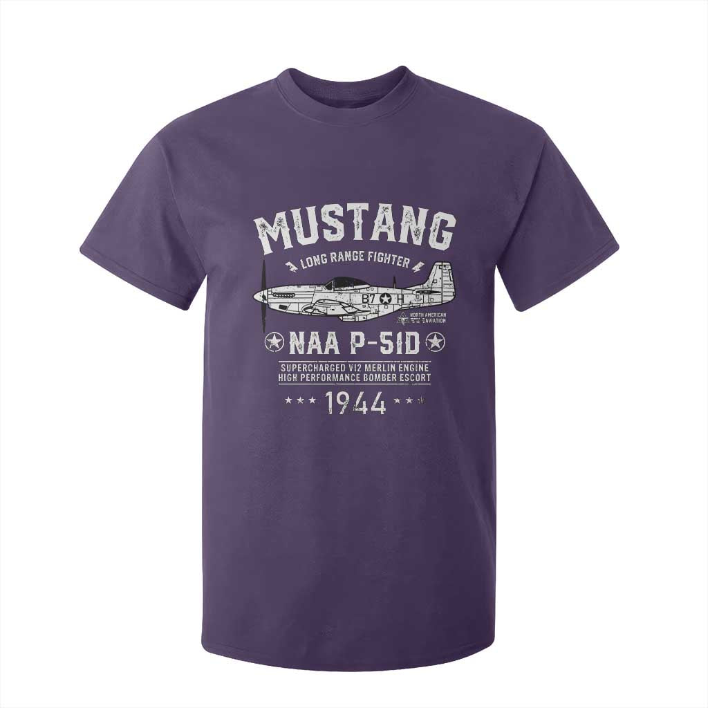 P-51 Mustang T Shirt For Kid North American Aviation WW2 P51 Fighter Plane