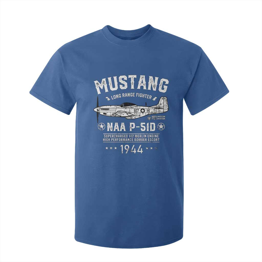 P-51 Mustang T Shirt For Kid North American Aviation WW2 P51 Fighter Plane