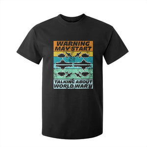 Retro World War 2 Memorabilia T Shirt For Kid May Start Talking About WWII WW2 Gear