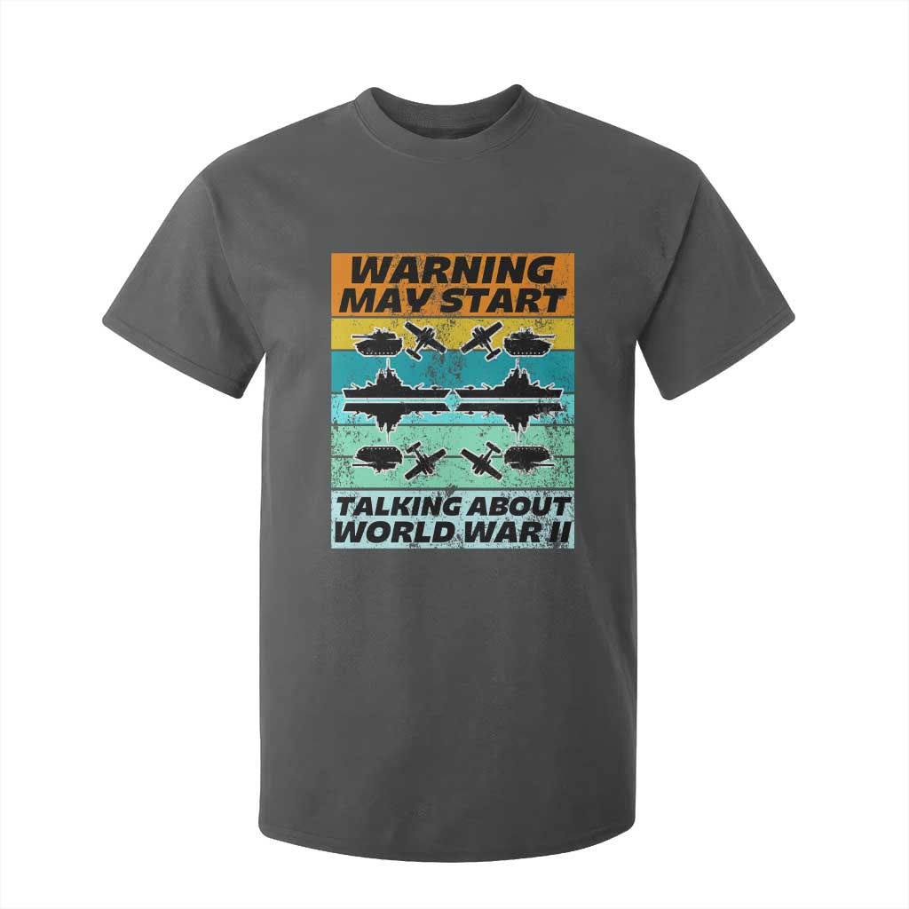 Retro World War 2 Memorabilia T Shirt For Kid May Start Talking About WWII WW2 Gear