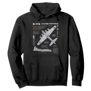 B-17 Flying Fortress Hoodie WW2 B-17G Bomber Vintage Aviation