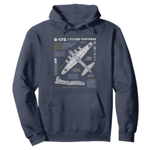 B-17 Flying Fortress Hoodie WW2 B-17G Bomber Vintage Aviation