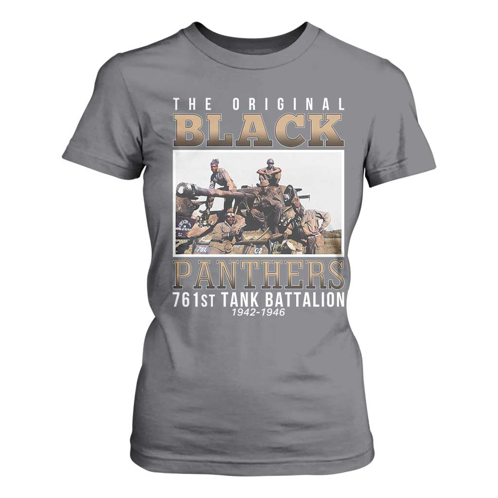 761st Tank Battalion Tribute T Shirt For Women Black Panthers WW2 Heroes