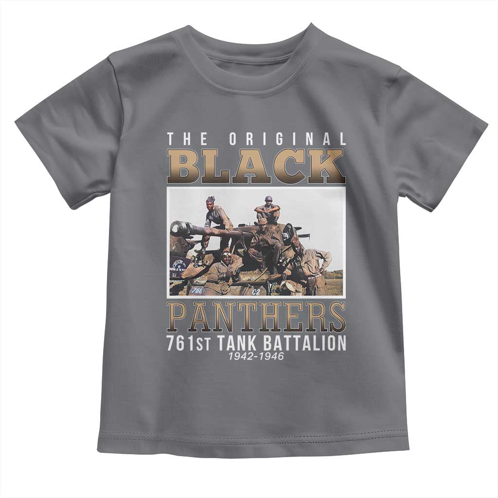 761st Tank Battalion Tribute Toddler T Shirt Black Panthers WW2 Heroes
