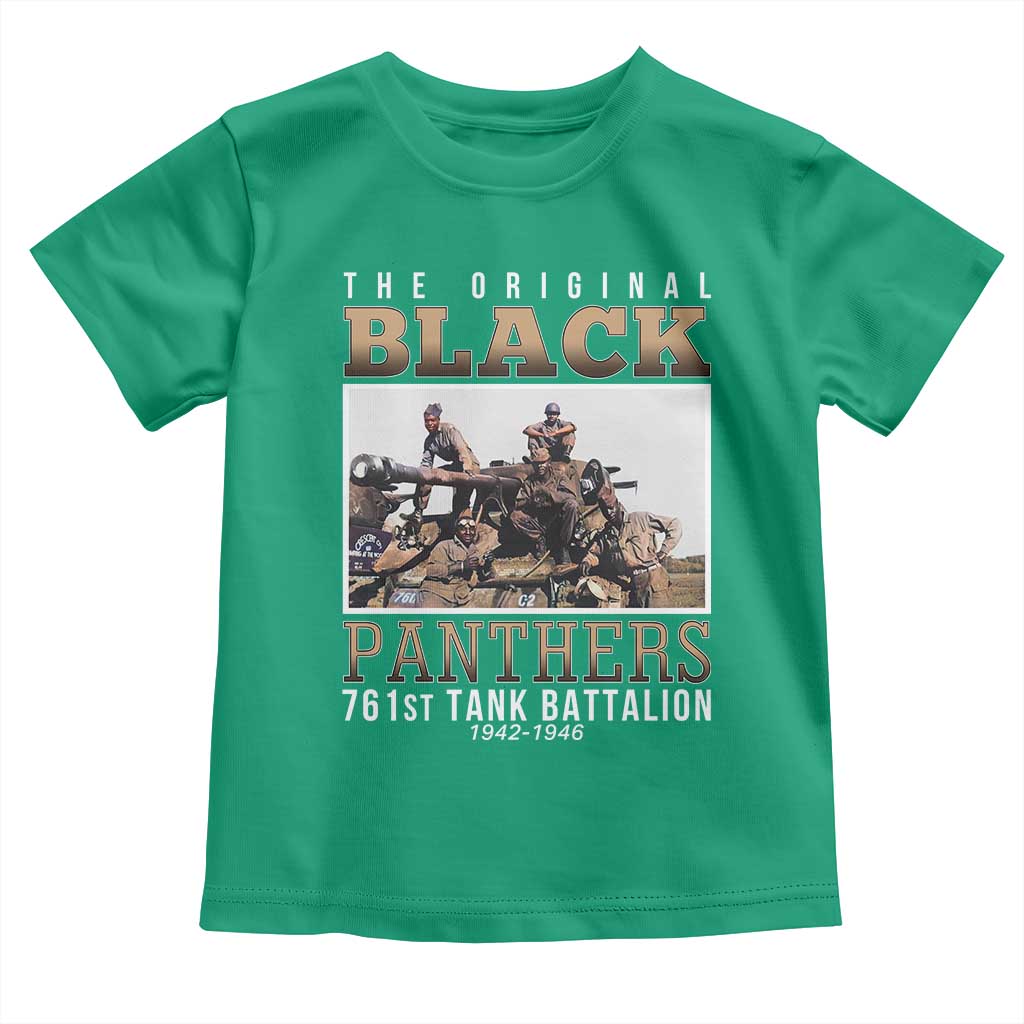 761st Tank Battalion Tribute Toddler T Shirt Black Panthers WW2 Heroes