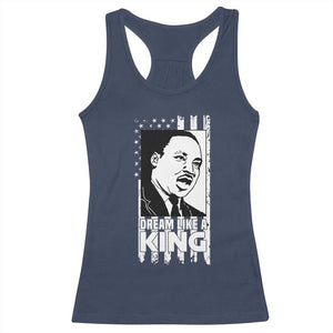 Martin Luther King Jr. Racerback Tank Top Dream Like A King MLK Black History American Flag