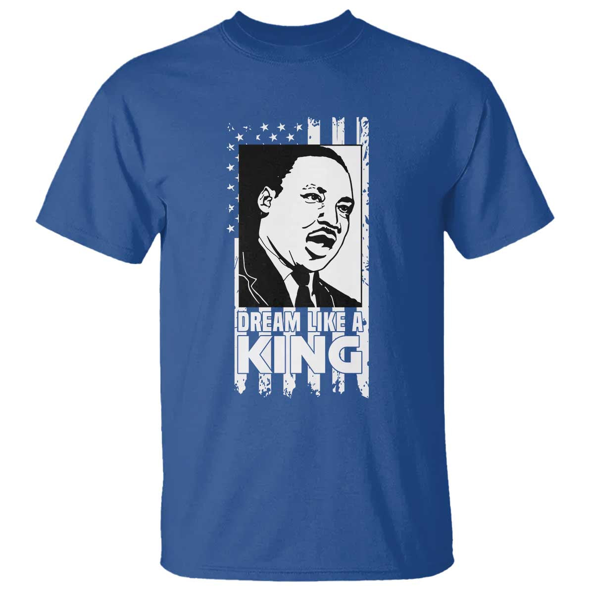 Martin Luther King Jr. T Shirt Dream Like A King MLK Black History American Flag