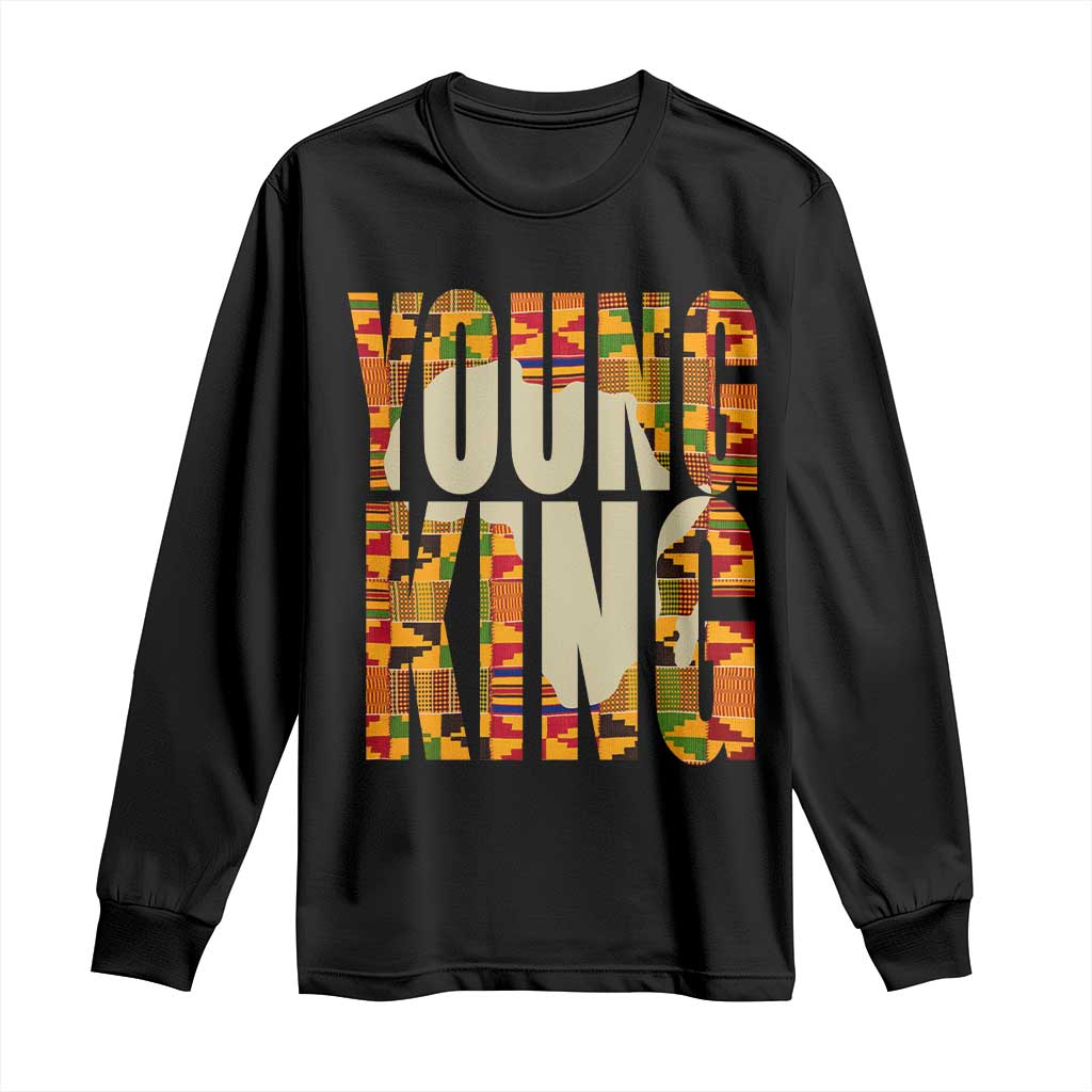 African Kente Young King Long Sleeve Shirt