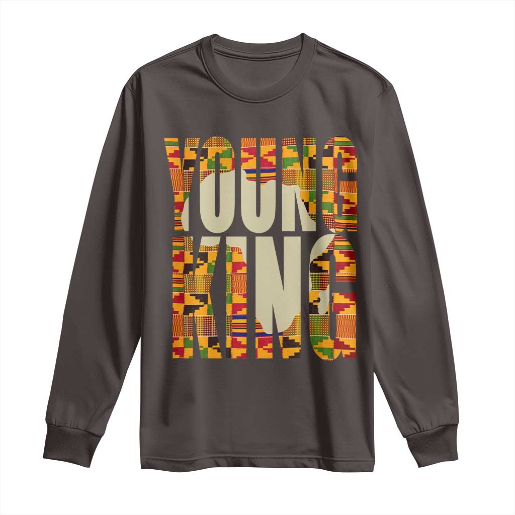 African Kente Young King Long Sleeve Shirt