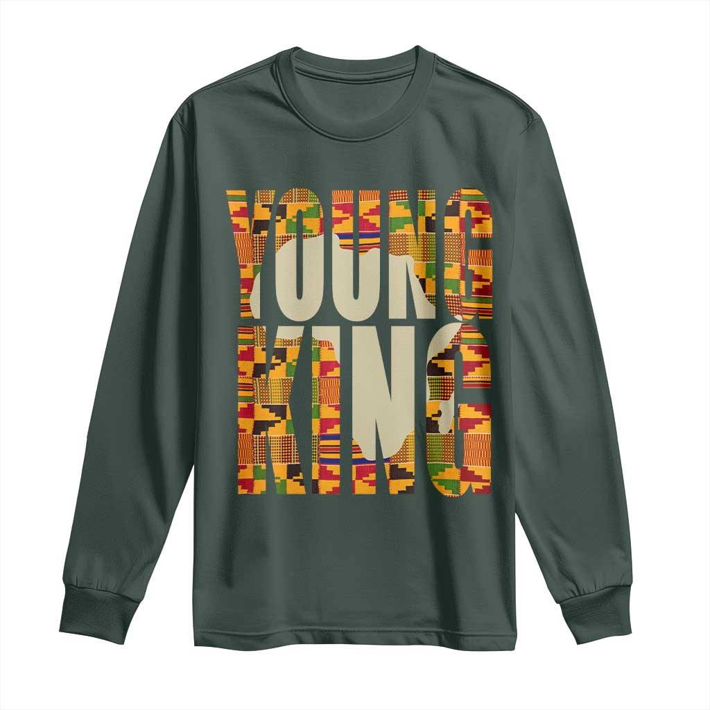 African Kente Young King Long Sleeve Shirt
