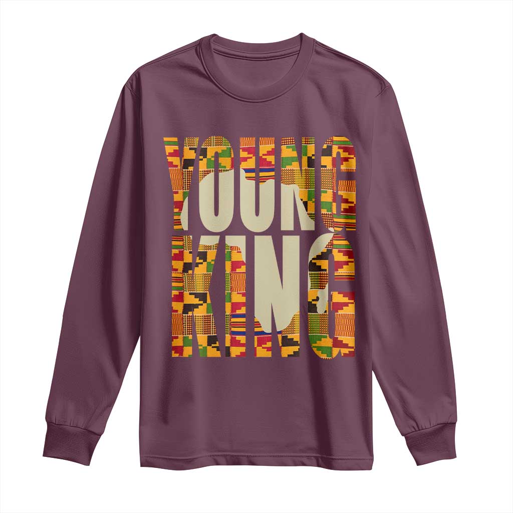 African Kente Young King Long Sleeve Shirt
