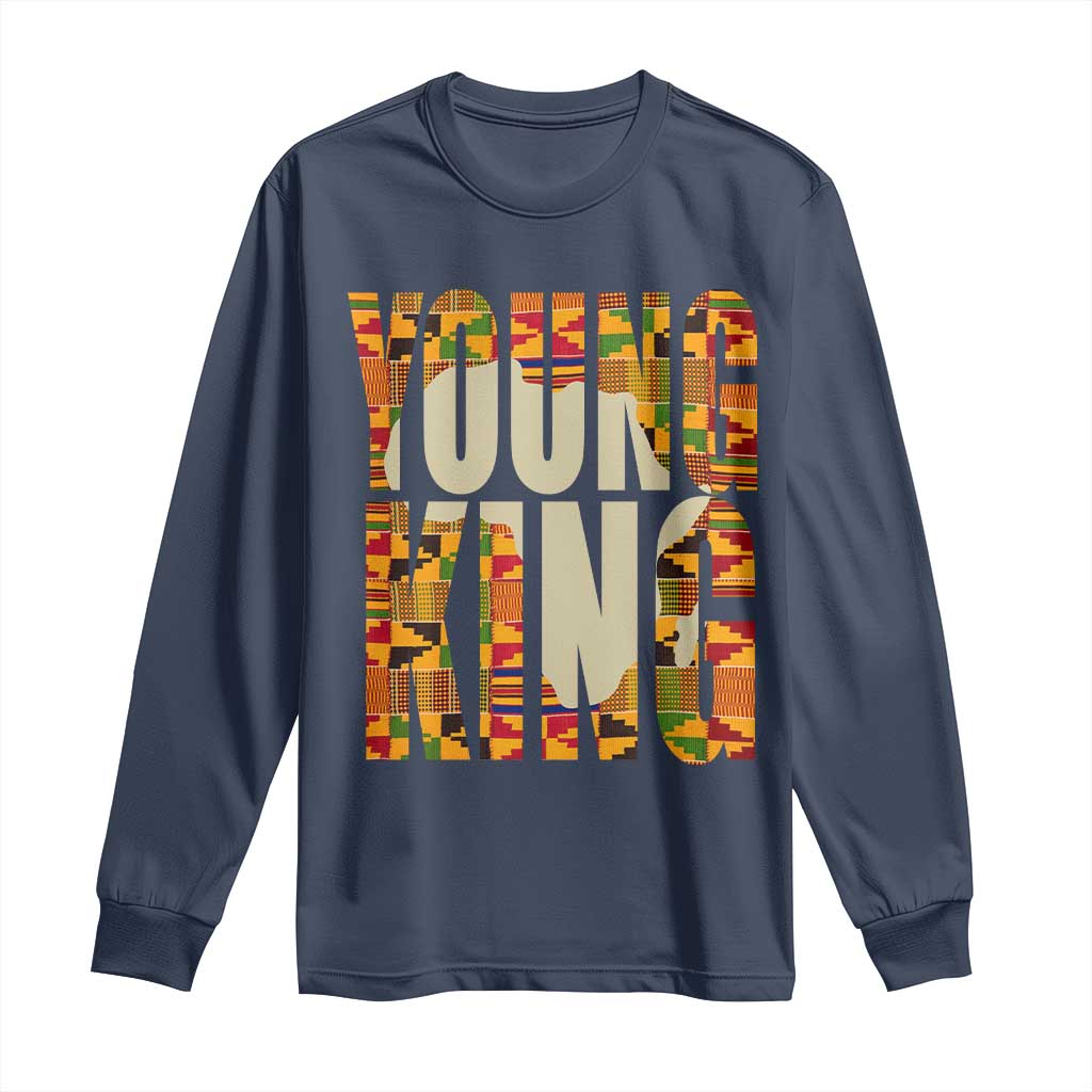 African Kente Young King Long Sleeve Shirt