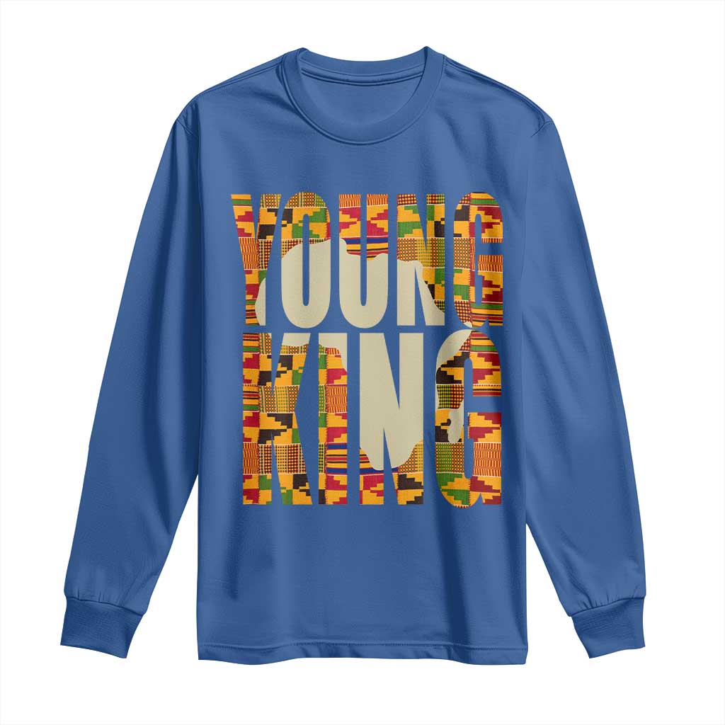 African Kente Young King Long Sleeve Shirt