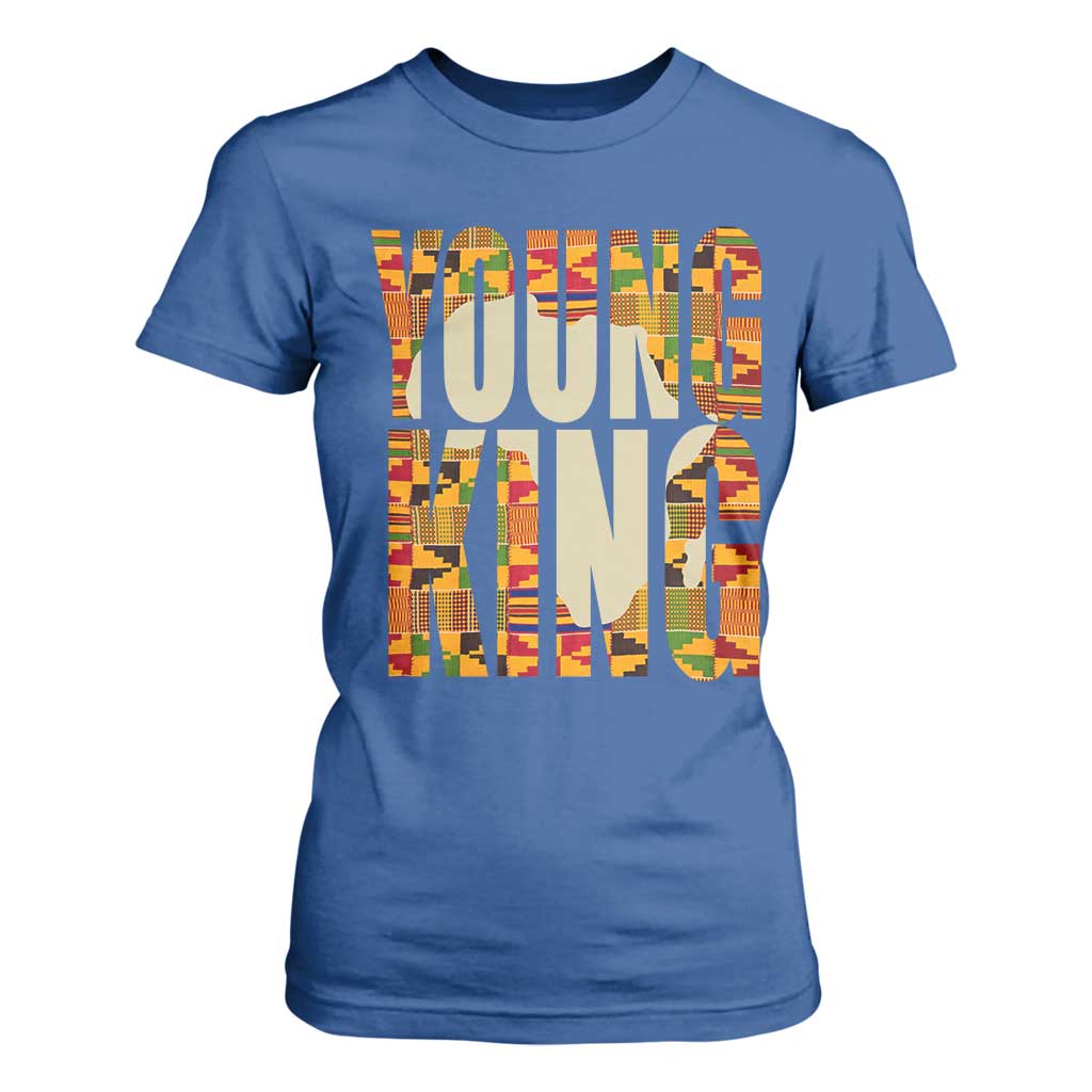 African Kente Young King T Shirt For Women