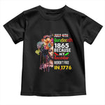 Juneteenth 1865 Baby Shirt Because My Ancestor Weren't Free In 1776 Afro Black Woman