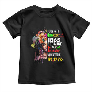 Juneteenth 1865 Baby Shirt Because My Ancestor Weren't Free In 1776 Afro Black Woman