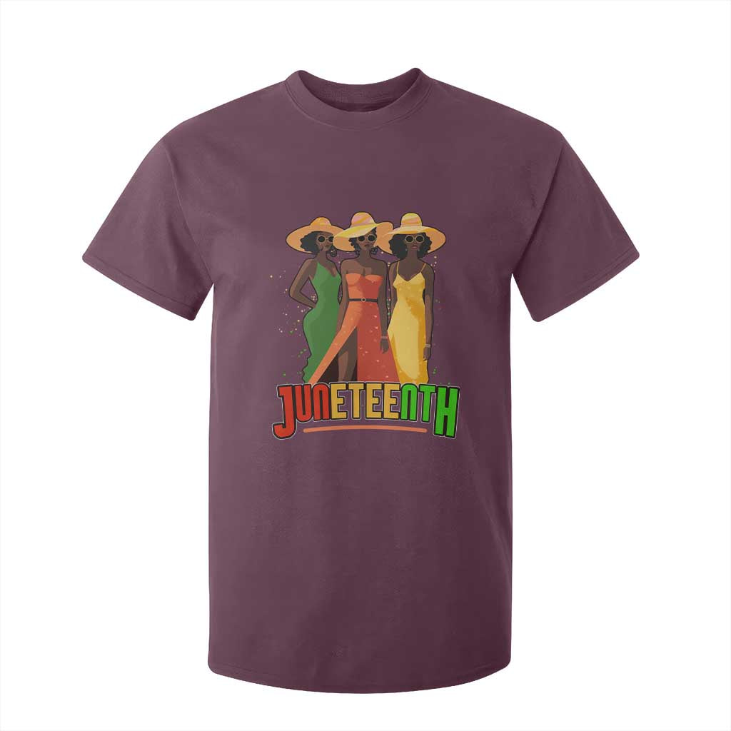 Juneteenth 1865 T Shirt For Kid Beautiful Black Women Melanin