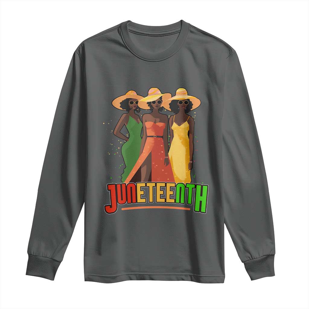 Juneteenth 1865 Long Sleeve Shirt Beautiful Black Women Melanin