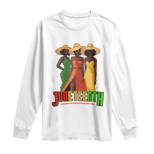 Juneteenth 1865 Long Sleeve Shirt Beautiful Black Women Melanin