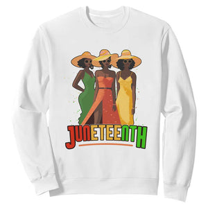 Juneteenth 1865 Sweatshirt Beautiful Black Women Melanin