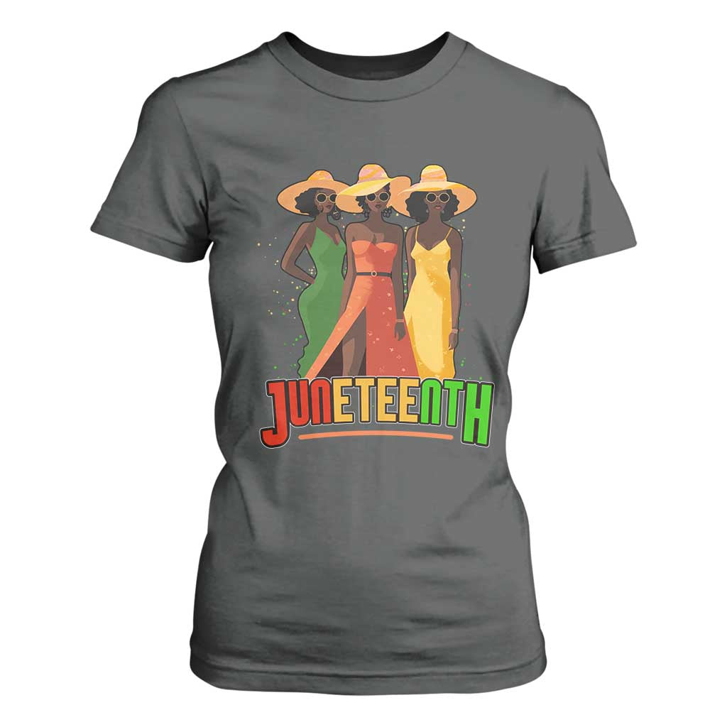 Juneteenth 1865 T Shirt For Women Beautiful Black Women Melanin